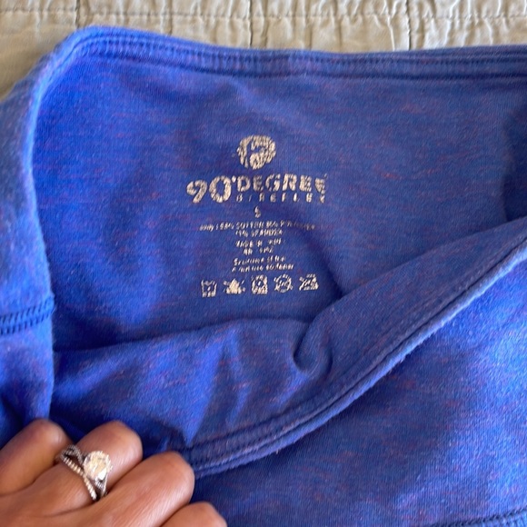 Heathered blue size small 90 degree leggings - Picture 3 of 3
